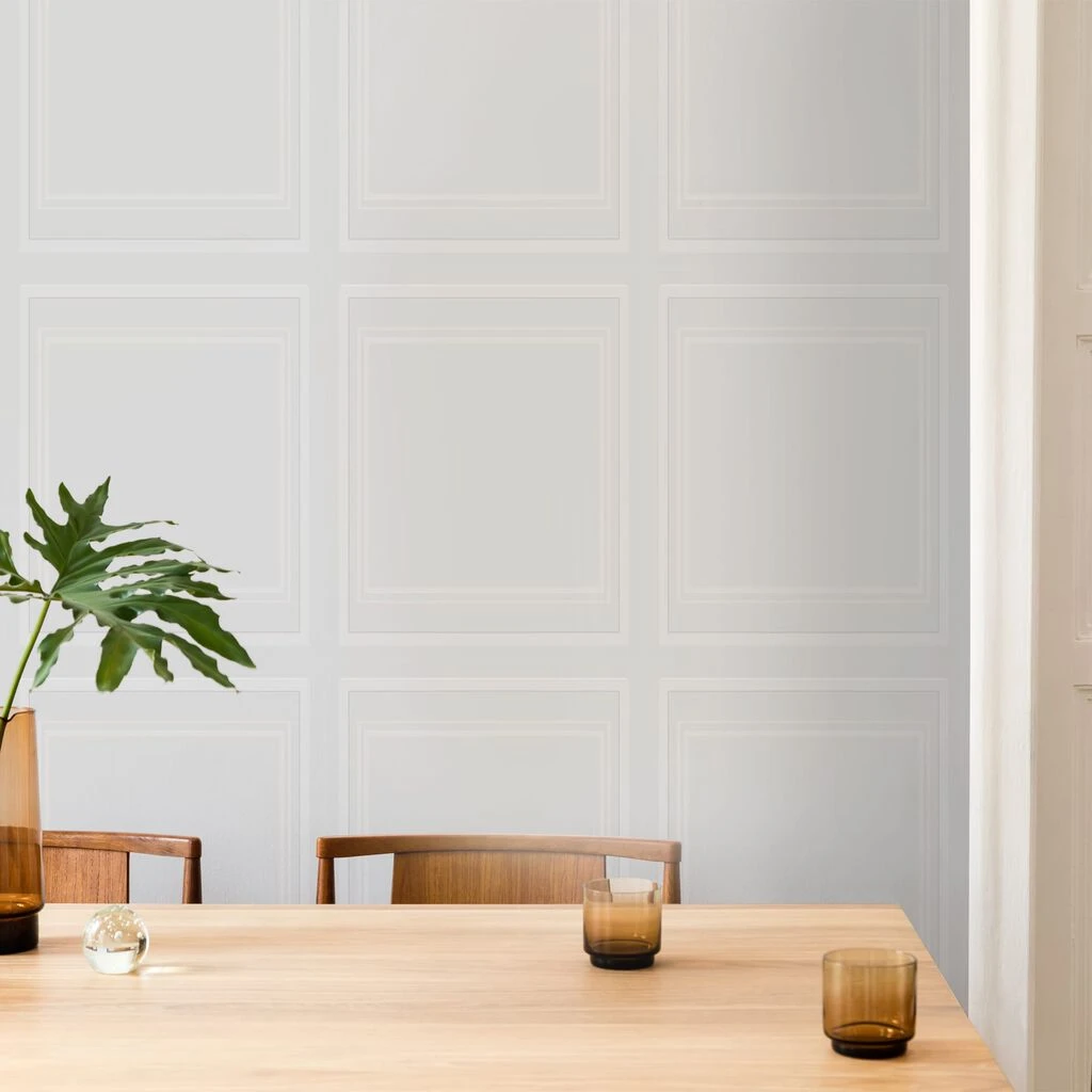 wood panel white wallpaper