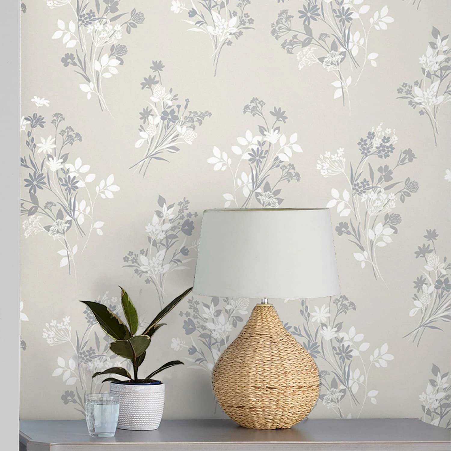 Laura Ashley Igerna Natural Wallpaper
