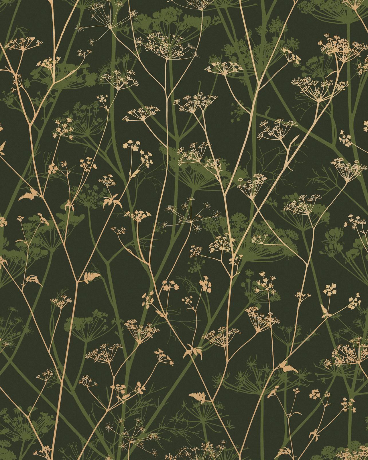 Wild Chervil Sage & Gold Wallpaper by Clarissa Hulse - 120385_TILE_01.jpg