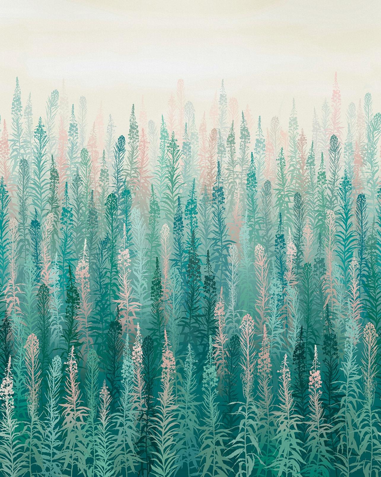 Willowherb Spring Bespoke Mural by Clarissa Hulse - 120414_TILE_01.jpg