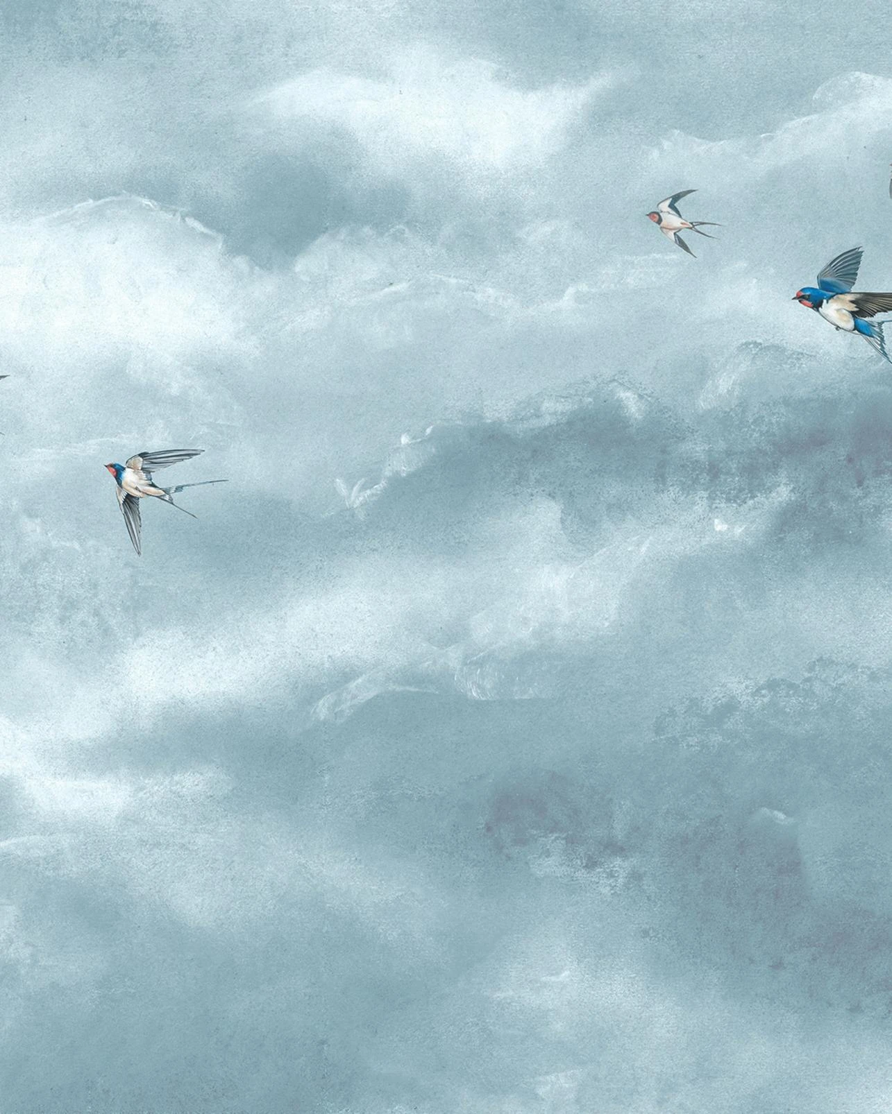 Flight of Swallows Daybreak Bespoke Mural - 117755_TILE_01.jpg