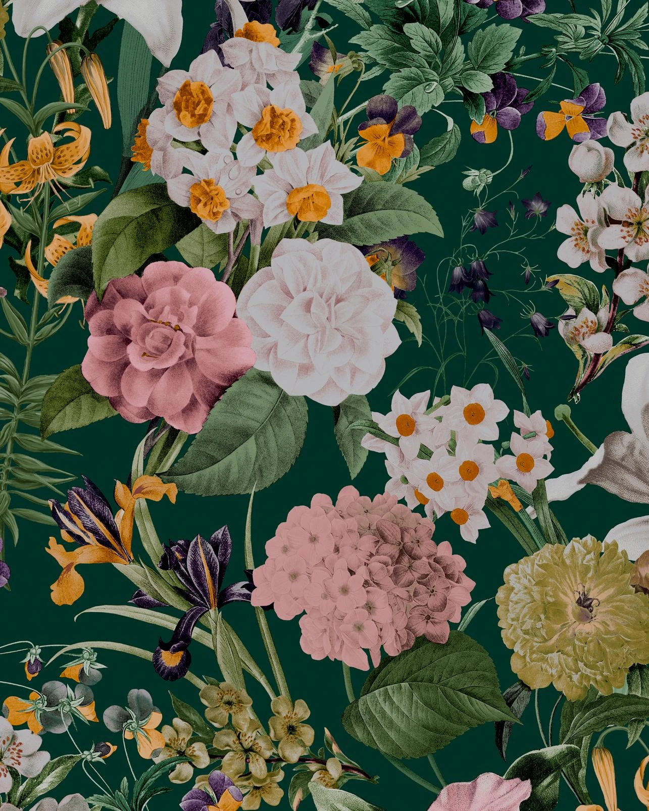 Glasshouse Flora Emerald Wallpaper - 113963_TILE_01.jpg