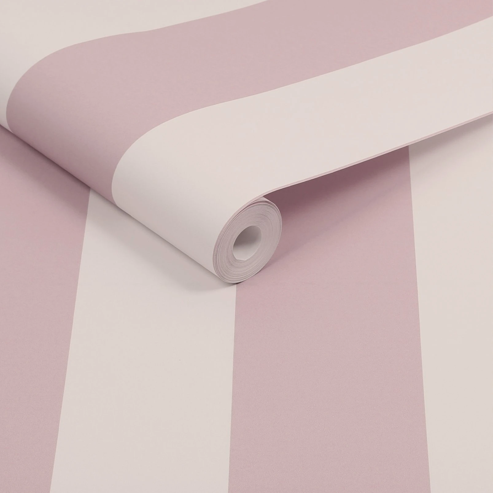 Joules Harborough Stripe Pink Wallpaper - 120890_ROLLSHOT_01.jpg